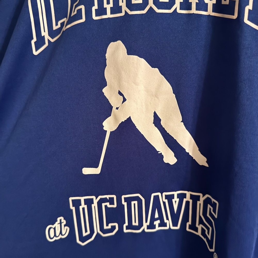 Hanes UC Davis Ice Hockey Blue Tee